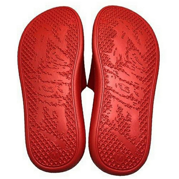 [SOLD] Flatbush Zombies Jupiter Sound Red Slide Sandals - Picture 4 of 15